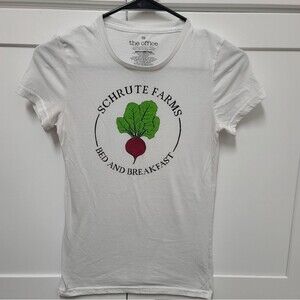 The Office Womens Graphic T Shirt Schrute Farms Beet Bed & Breakfast Size XS